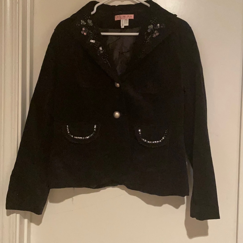 MOA BLACK CORDUROY JACKET NWOT